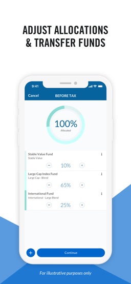 Empower, Prudential Retirement app screenshot