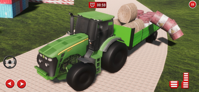 Cargo Tractor Farming Games 3d