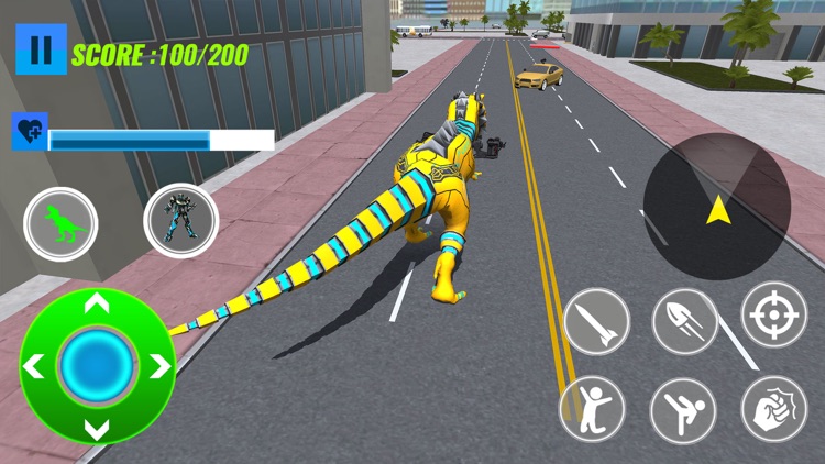 Transform Dino Robot Car Game
