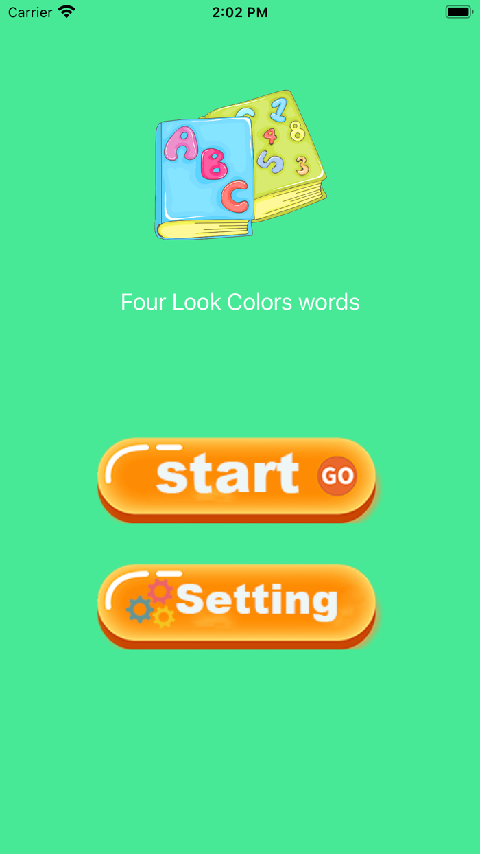 Four Look Colors words