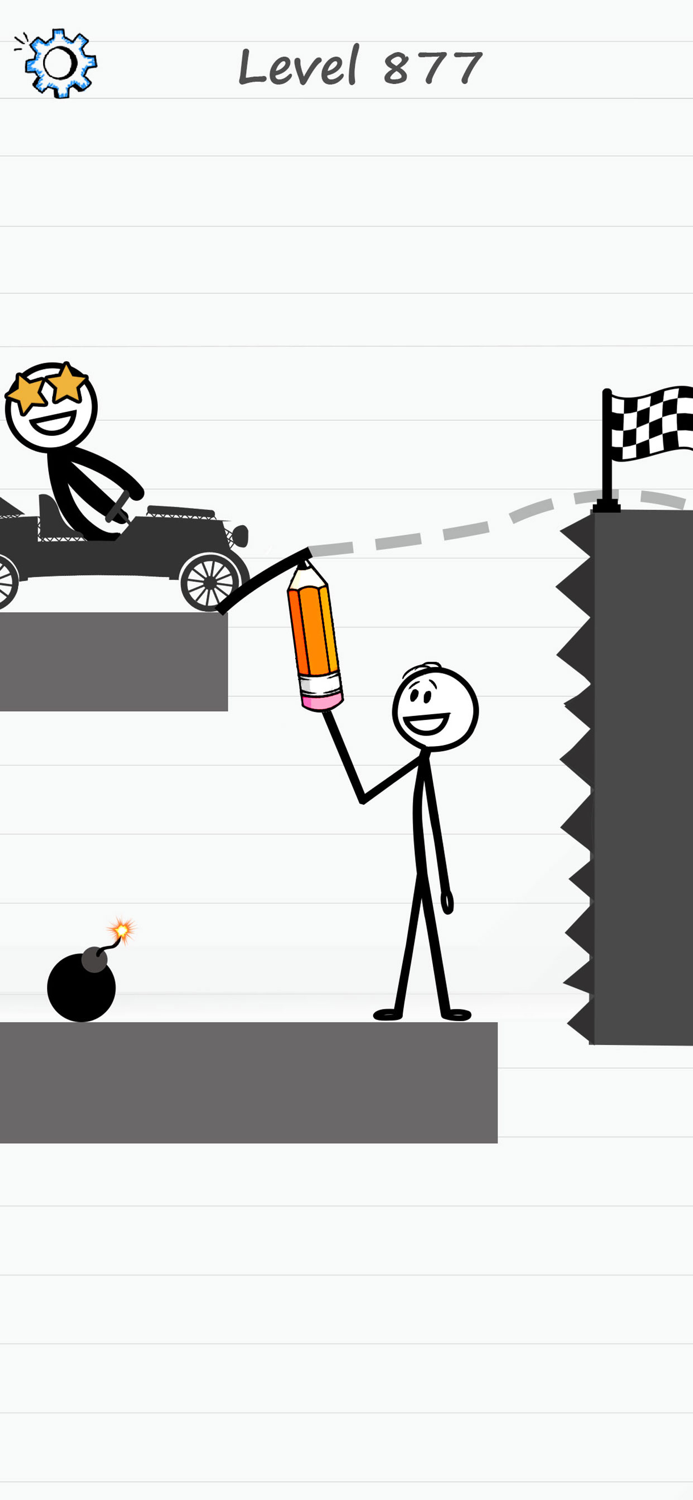 Draw Bridge Line to Save Car