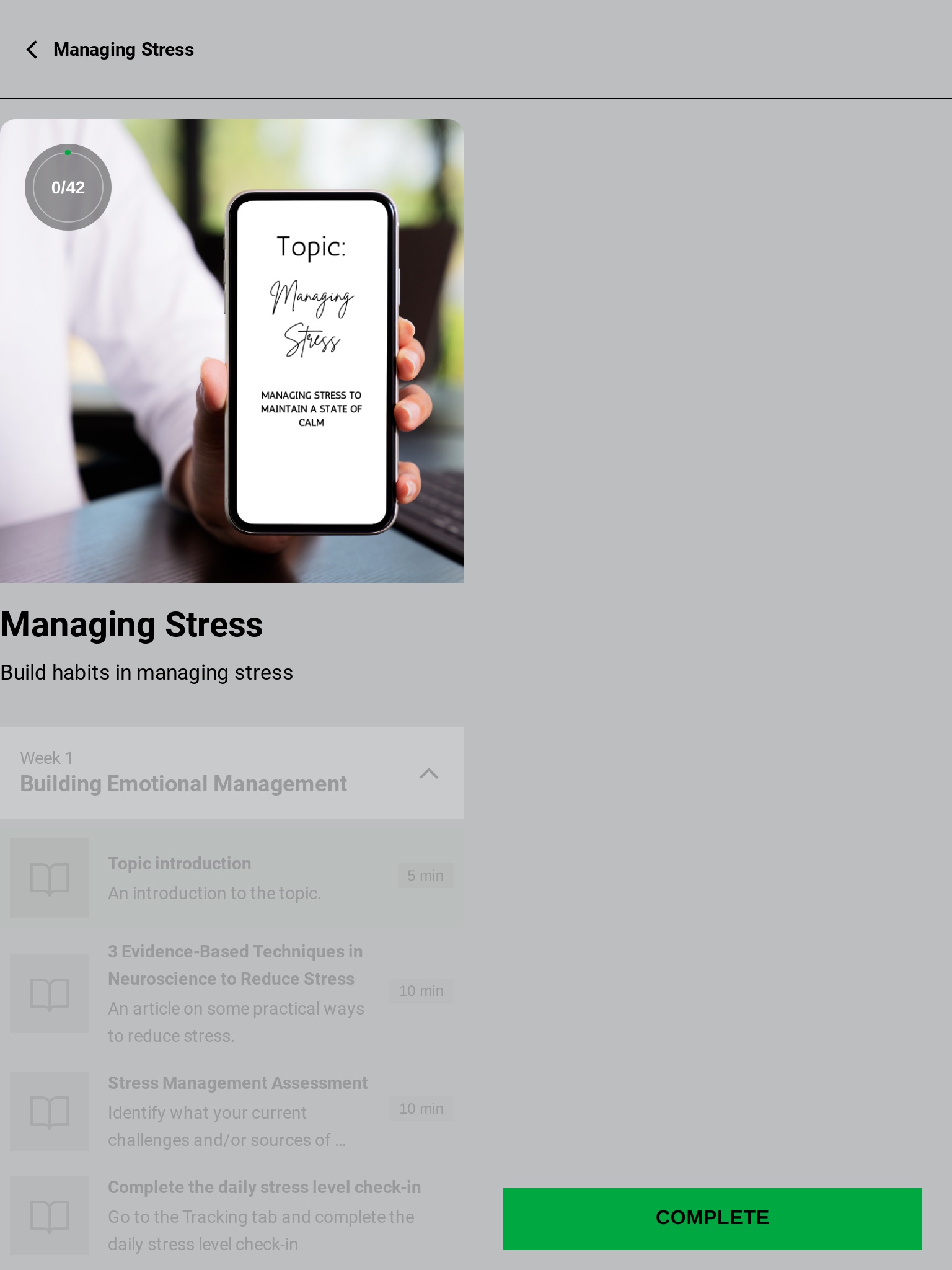 ThinkLessStress screenshot 3