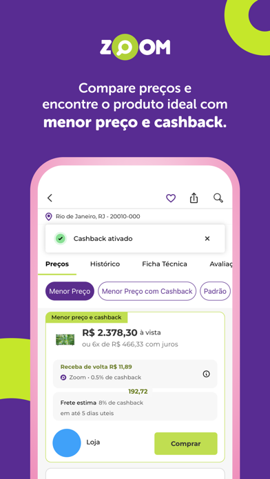 Zoom: Cashback e Menor Preço screenshot 3