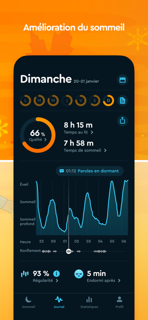 ‎Sleep Cycle - Sleep Tracker Capture d'écran