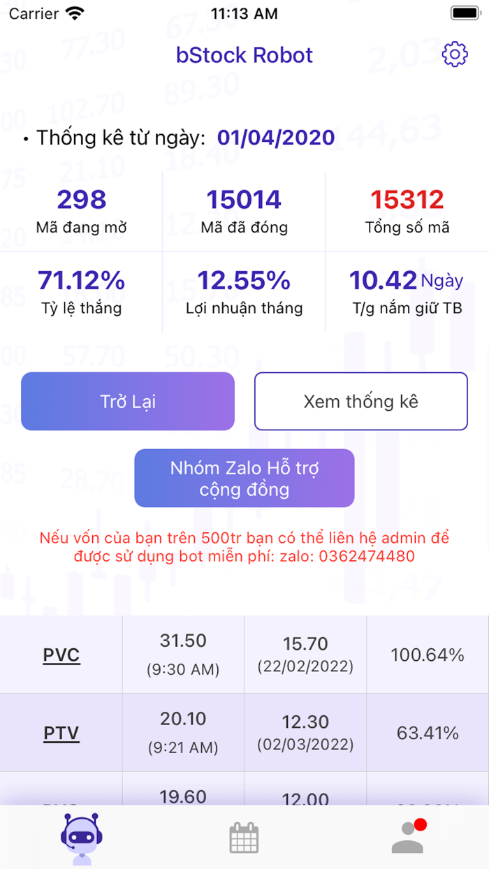 bStock - bot chứng khoán