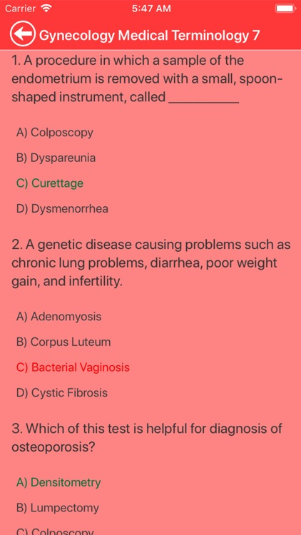 Gynaecology Medical Terms Quiz screenshot-4