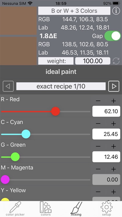 Real Paint mixing tools LITE screenshot-3