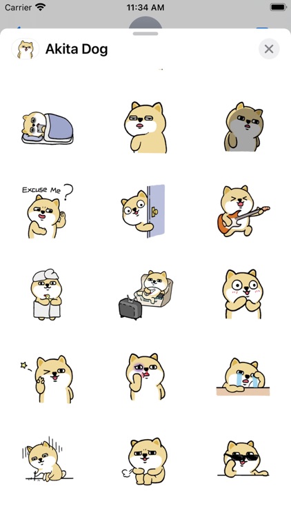 Shiba Dog Gif Stickers screenshot-3