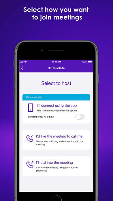 BT MeetMe screenshot 2