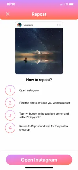 Game screenshot Repost for Instagram Profile hack