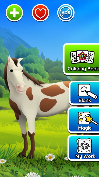 Horse coloring game