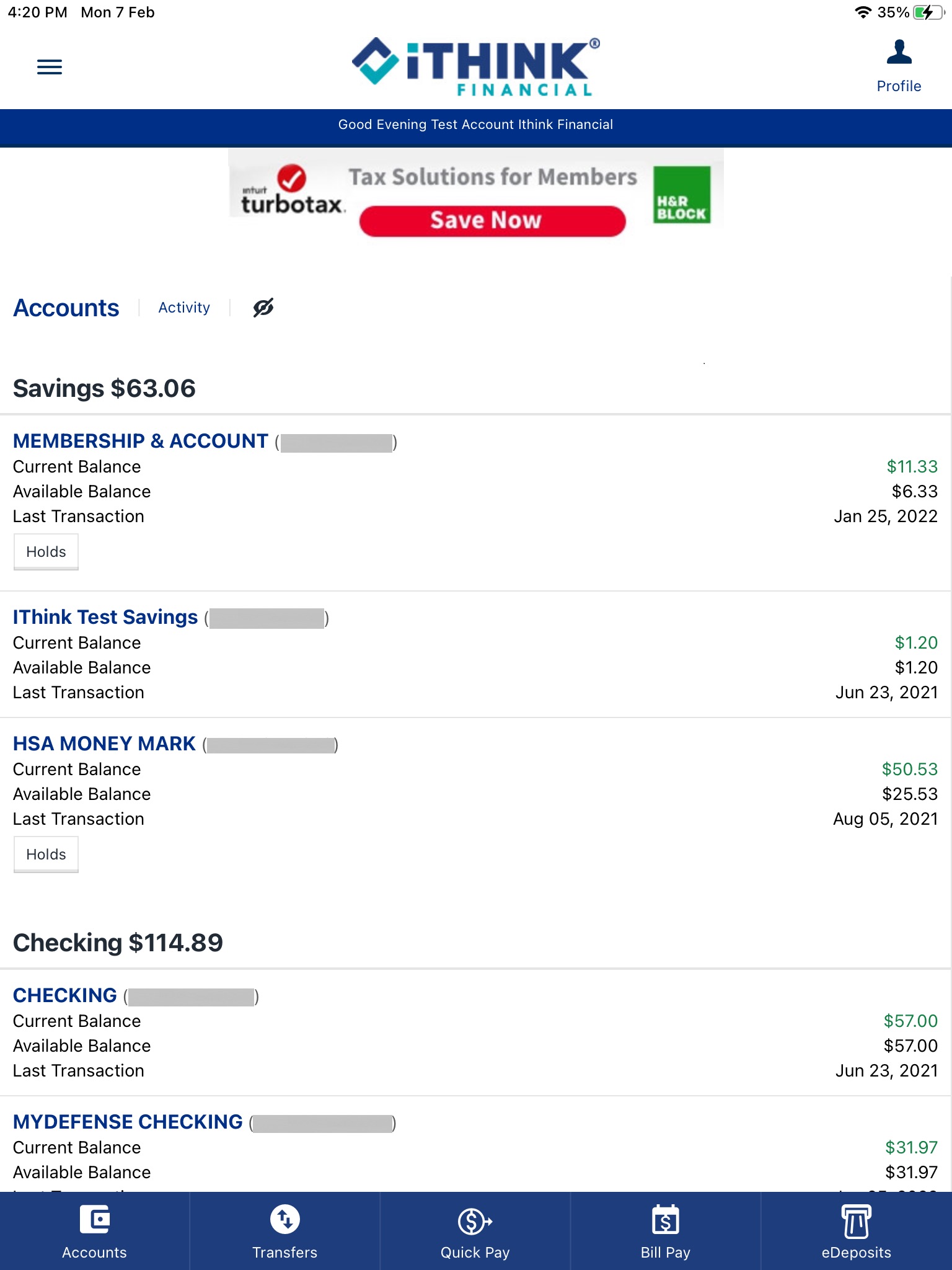 iTHINK Financial Mobile App screenshot 2