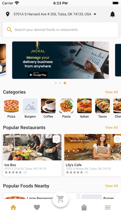 Jackal - Food Delivery App