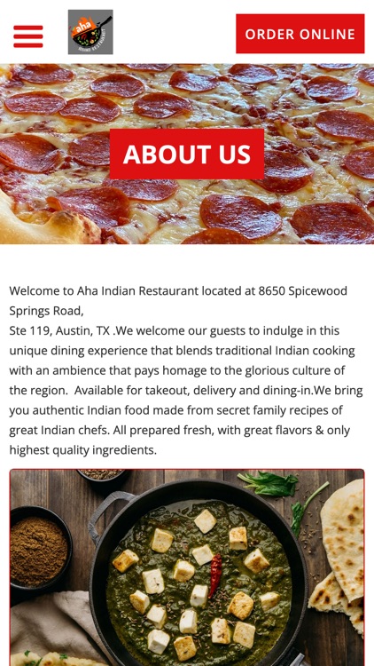 AHA Indian Restaurant