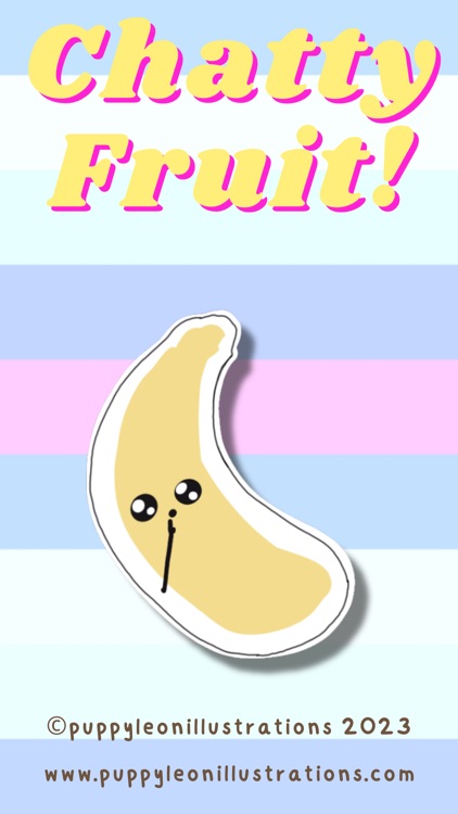 chatty fruit stickers