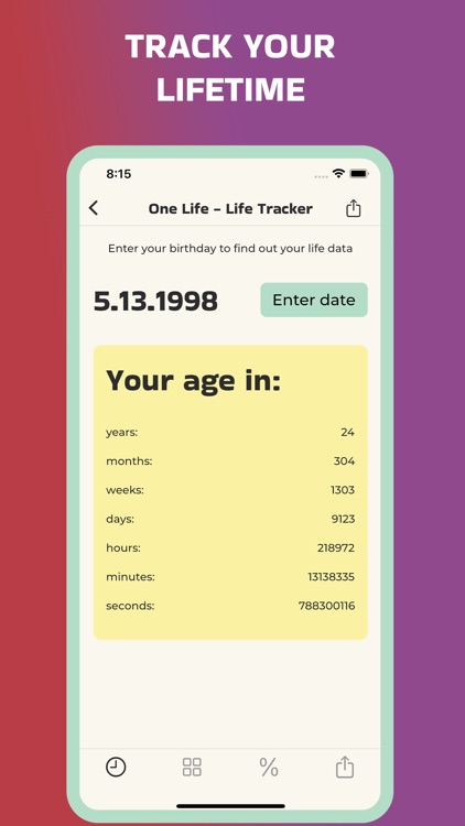 One Life - Life Tracker