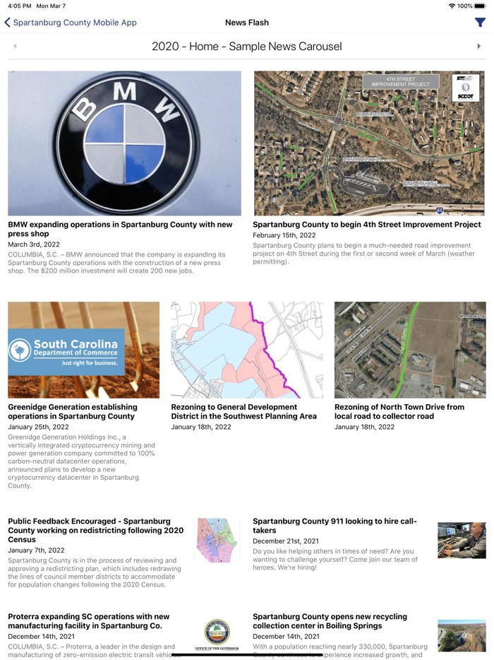 Spartanburg County Mobile App