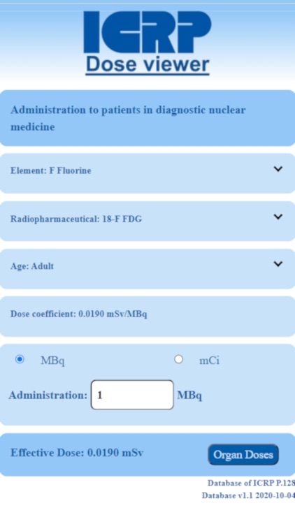 ICRP Dose Viewer screenshot-3