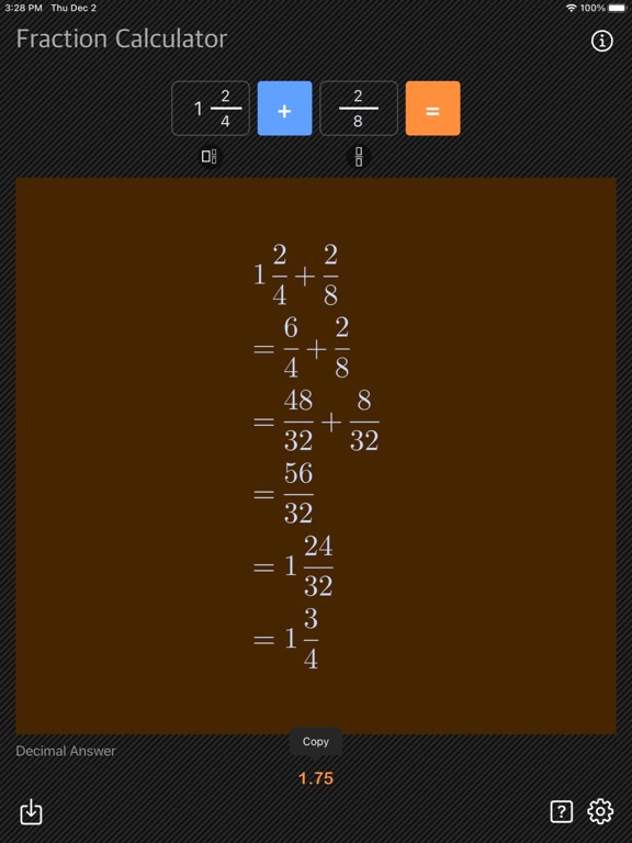 Fraction Calculator - Math screenshot 17