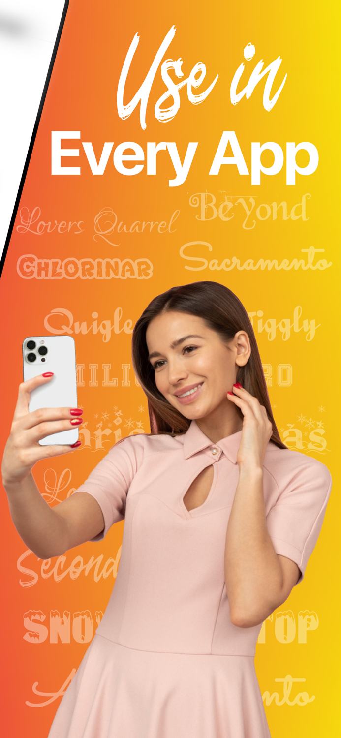 Fonts Keyboard  iPhone Letter