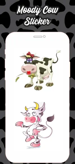 Game screenshot Moody Cow Stickers mod apk