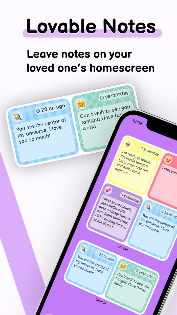 Lovable Love Notes Widget