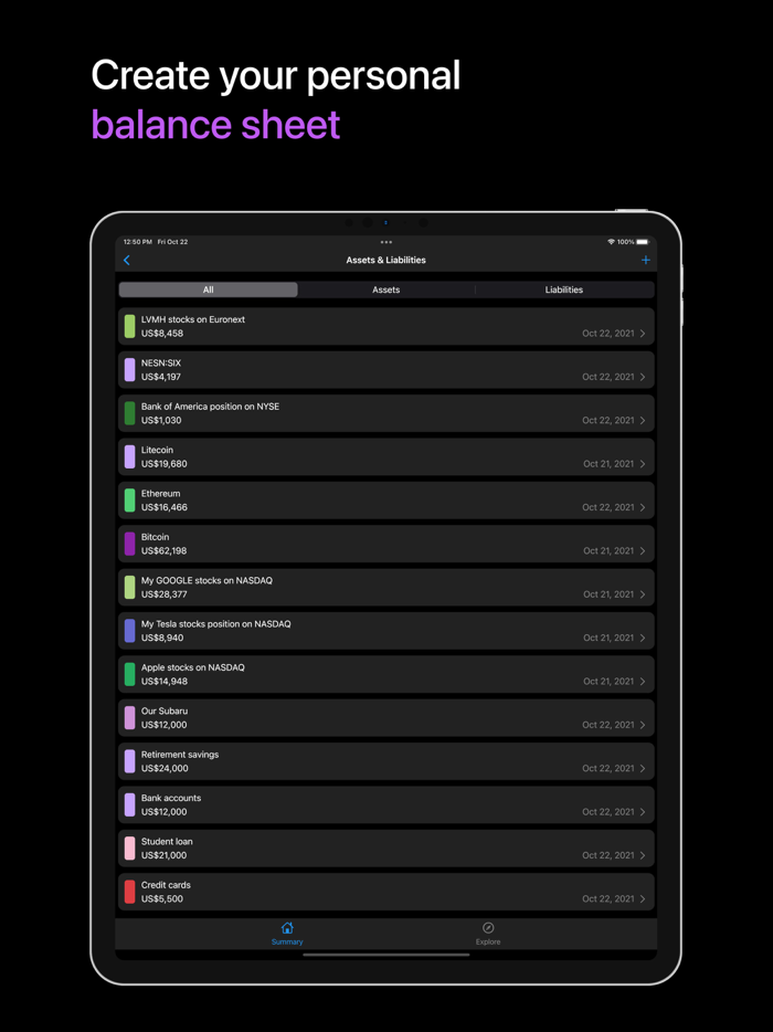 Sumio Wealth Tracker