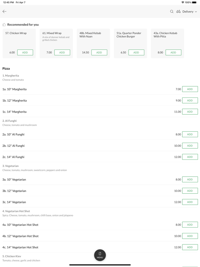 Divanos Pizza Washington