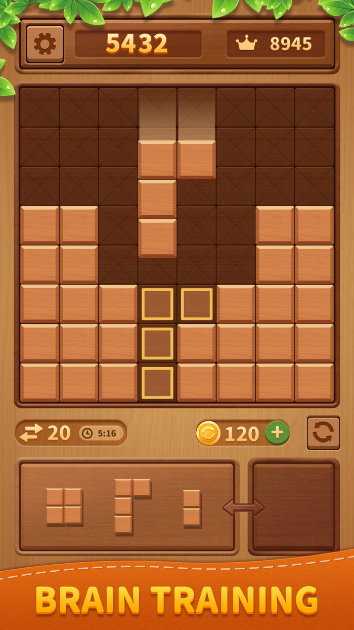 Woody woody-block puzzle