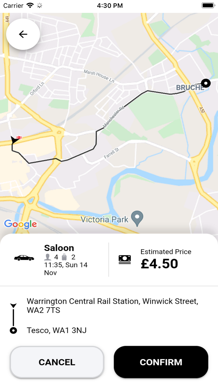 Arrivals Star Taxis Warrington