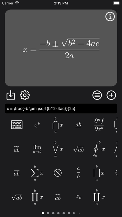 Latex Equation Editor screenshot 1