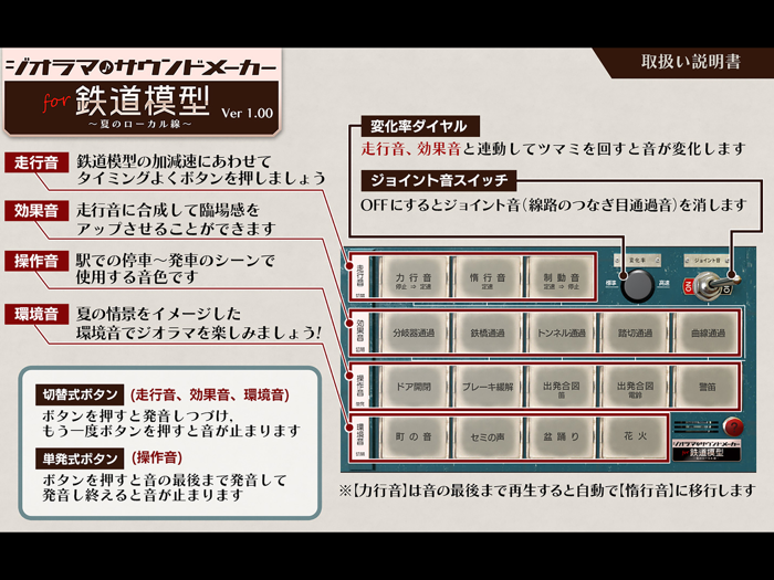 ジオラマ サウンドメーカー for 鉄道模型 夏のローカル線