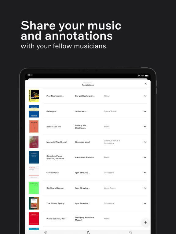 nkoda sheet music App voor iPhone, iPad en iPod touch AppWereld