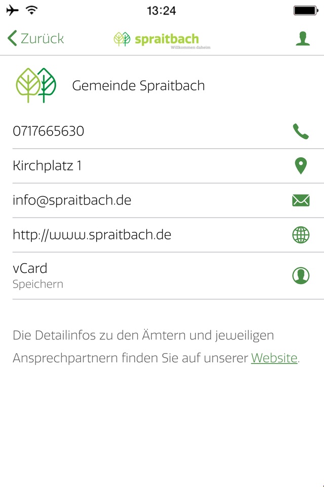 Spraitbach App screenshot 2