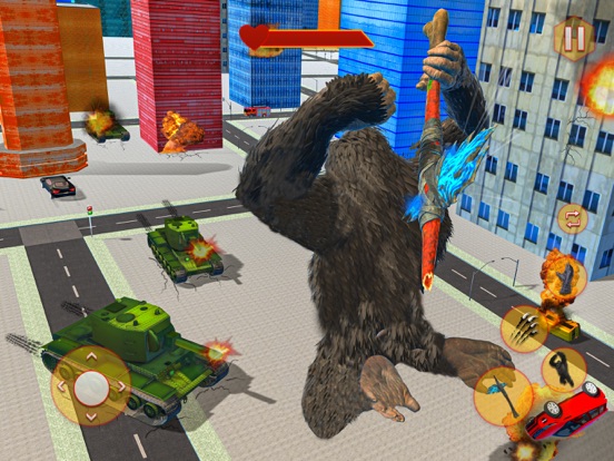 Gorilla City Attack 3D screenshot 4
