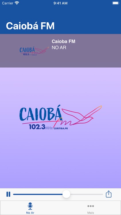 102.3 FM  Rádio Caiobá FM Curitiba / PR -  - Rádios