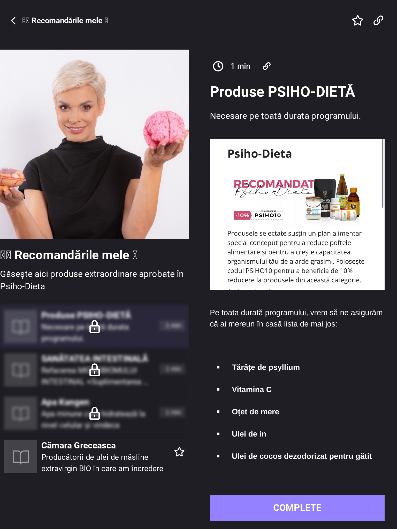 Psiho-Dieta screenshot 2