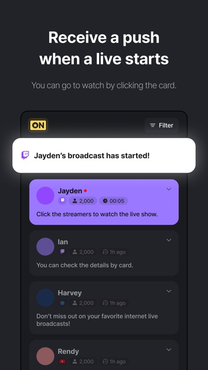 Live Notification, Streamer on screenshot-4