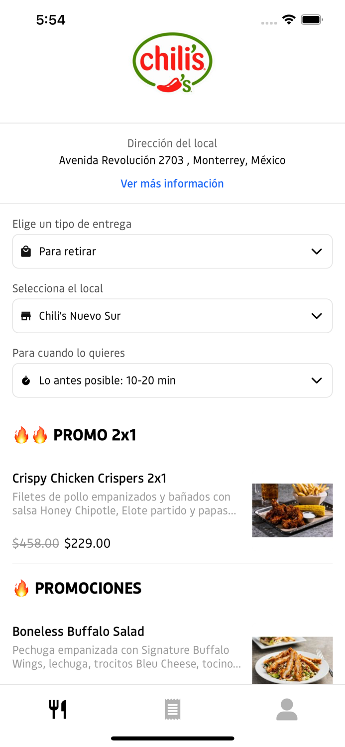 Chili’s Delivery Mx