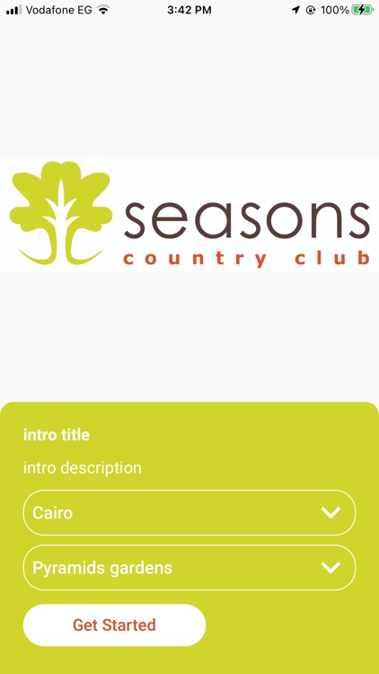 Seasons country club