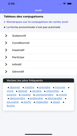 Game screenshot top 1000 verbes hack