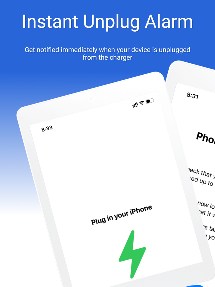 Charging Unplug Alarm Security