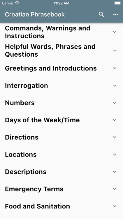 Croatian Phrasebook screenshot-3