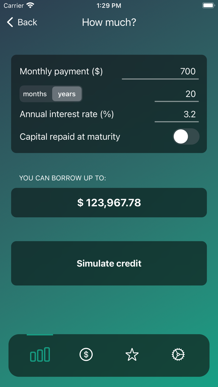 Loan payment calculator