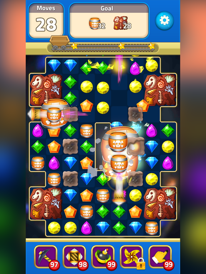 Jewels Mine  match 3 game