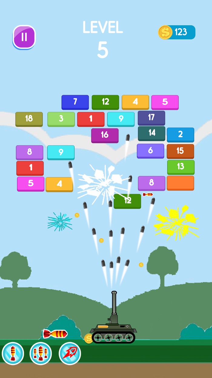 Brick breaker- cannon shooter