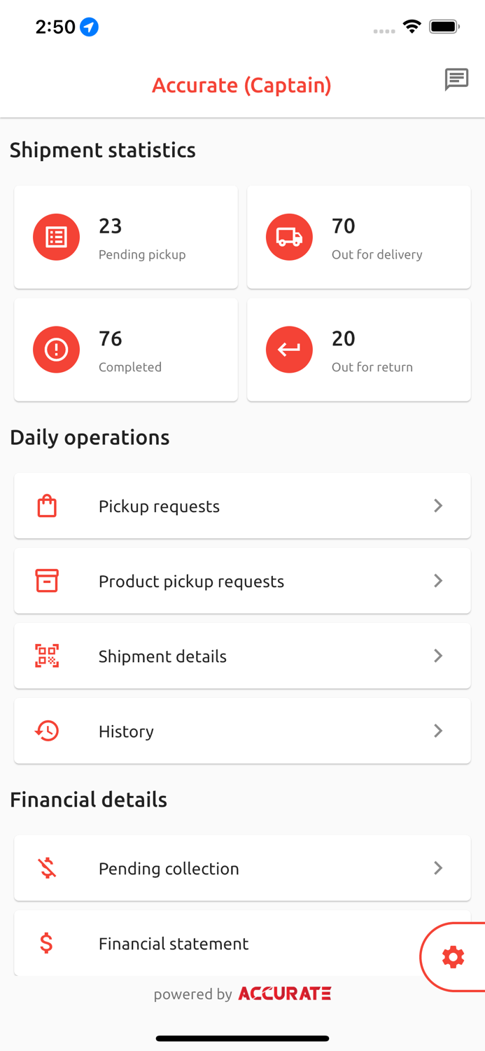 Accurate Logistics Captain