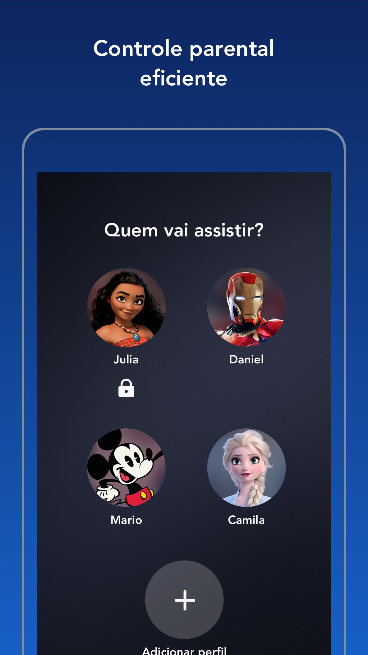 Screenshot do app Disney+
