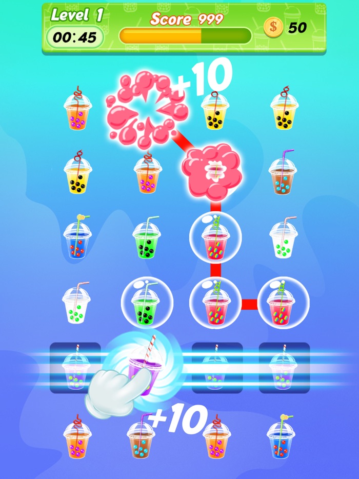Bubble Tea Match Puzzle
