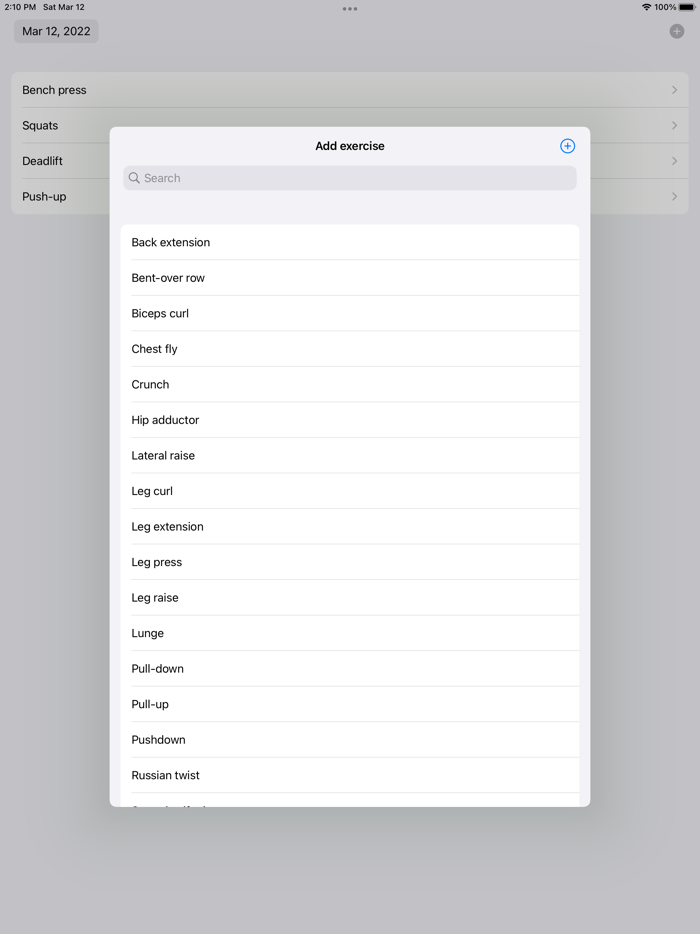 Trenu - Log trainings
